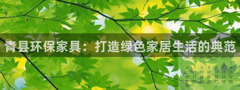 杏耀登入官网：青县环保家具：打造绿色家居生活的典范