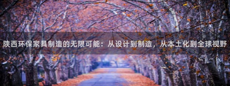 杏耀登陆线路：陕西环保家具制造的无限可能：从设计到制造，从本